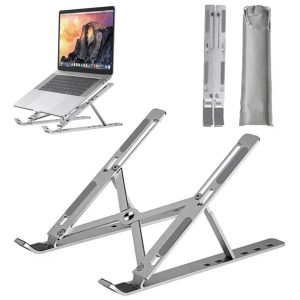 Metal Adjustable Laptop Stand for 10 to 17 Inches | For Macbook/Laptops/Tab
